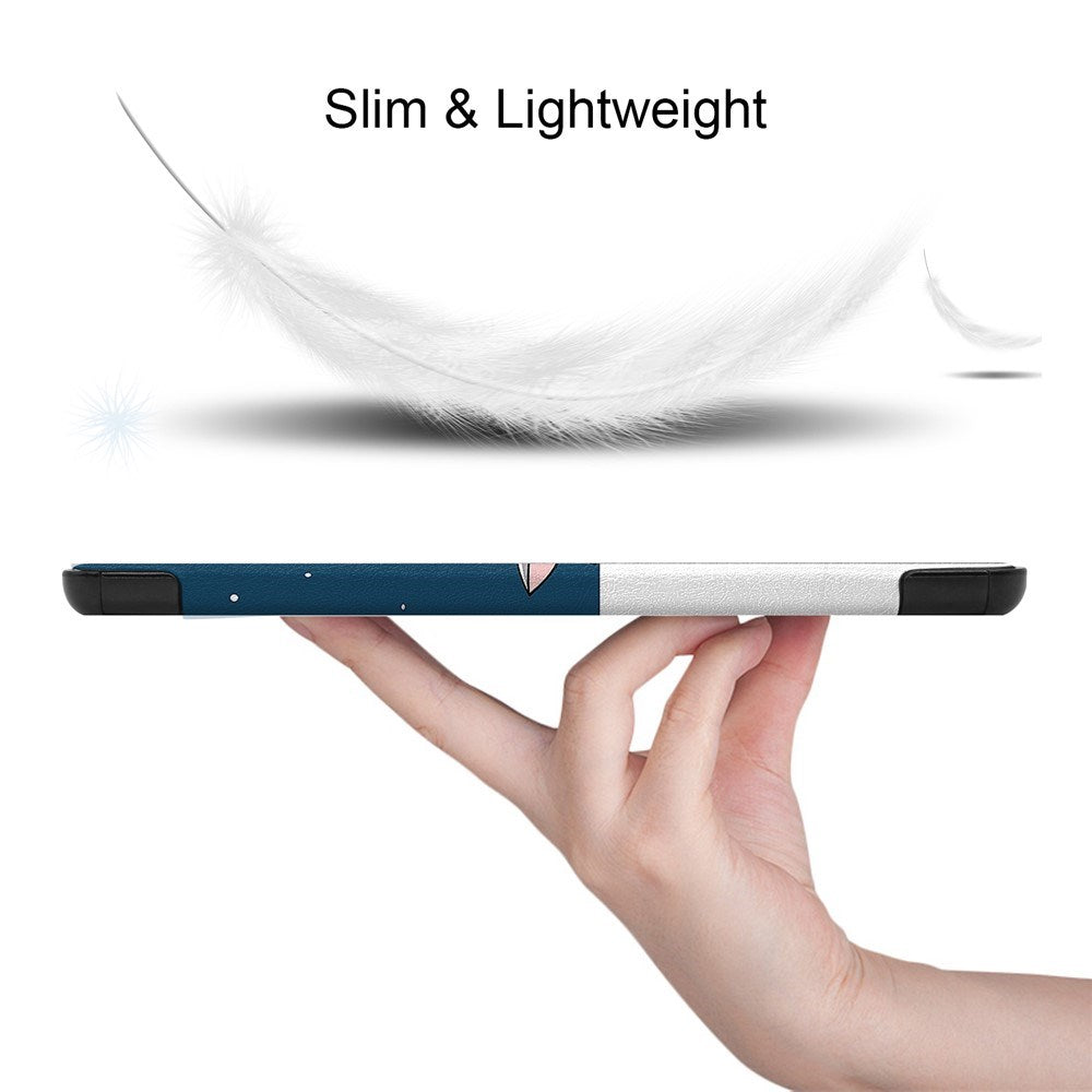 EIDERWOOD Samsung Galaxy Tab S11 / S10 Lite Kunstlæder Flip Cover m. Motiv - Sovende Kat