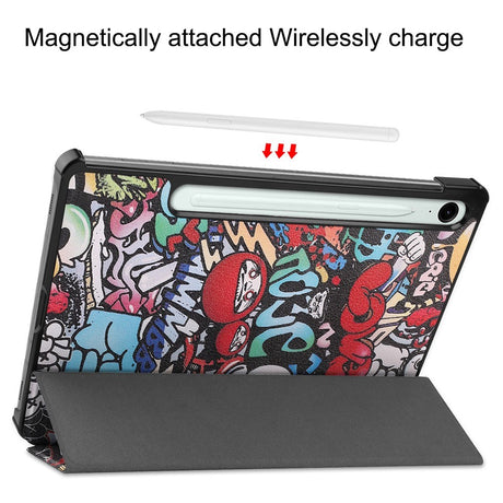 EIDERWOOD Samsung Galaxy Tab S11 / S10 Lite Kunstlæder Flip Cover m. Motiv - Graffiti