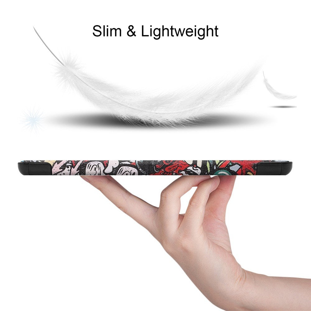 EIDERWOOD Samsung Galaxy Tab S11 / S10 Lite Kunstlæder Flip Cover m. Motiv - Graffiti