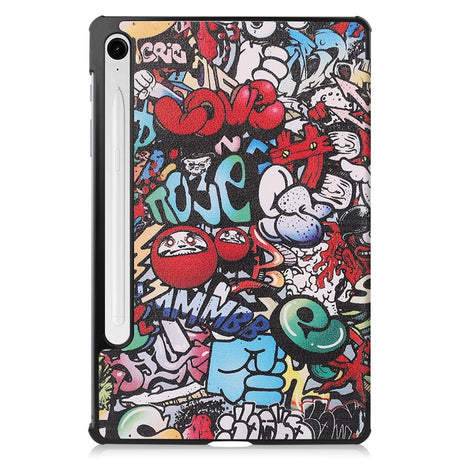 EIDERWOOD Samsung Galaxy Tab S11 / S10 Lite Kunstlæder Flip Cover m. Motiv - Graffiti