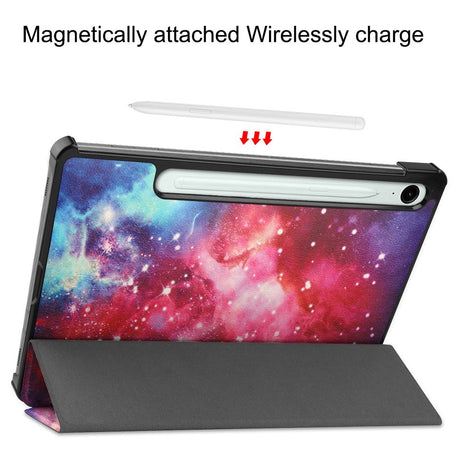 EIDERWOOD Samsung Galaxy Tab S11 / S10 Lite Kunstlæder Flip Cover m. Motiv - Galakse