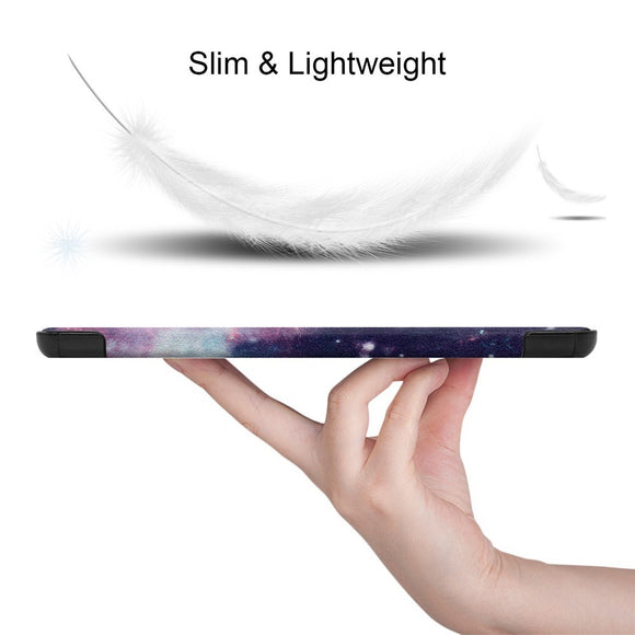 EIDERWOOD Samsung Galaxy Tab S11 / S10 Lite Kunstlæder Flip Cover m. Motiv - Galakse