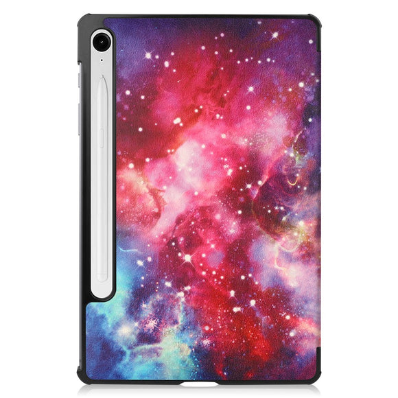 EIDERWOOD Samsung Galaxy Tab S11 / S10 Lite Kunstlæder Flip Cover m. Motiv - Galakse