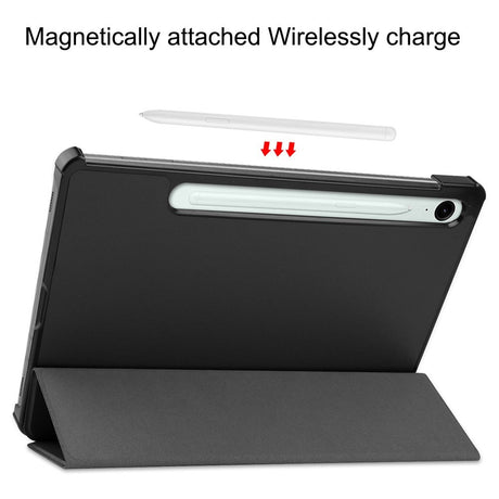EIDERWOOD Samsung Galaxy Tab S11 / S10 Lite Tri-Fold Kunstlæder Flip Cover - Sort