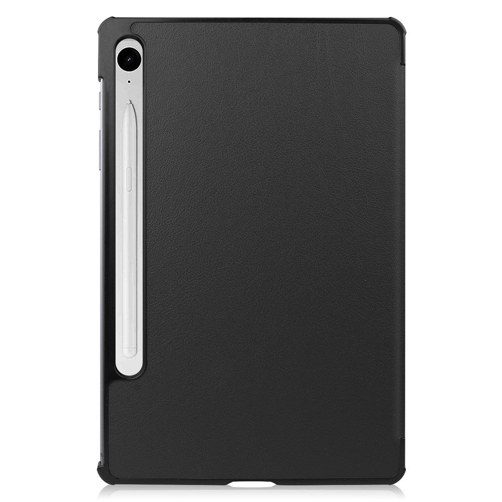 EIDERWOOD Samsung Galaxy Tab S11 / S10 Lite Tri-Fold Kunstlæder Flip Cover - Sort