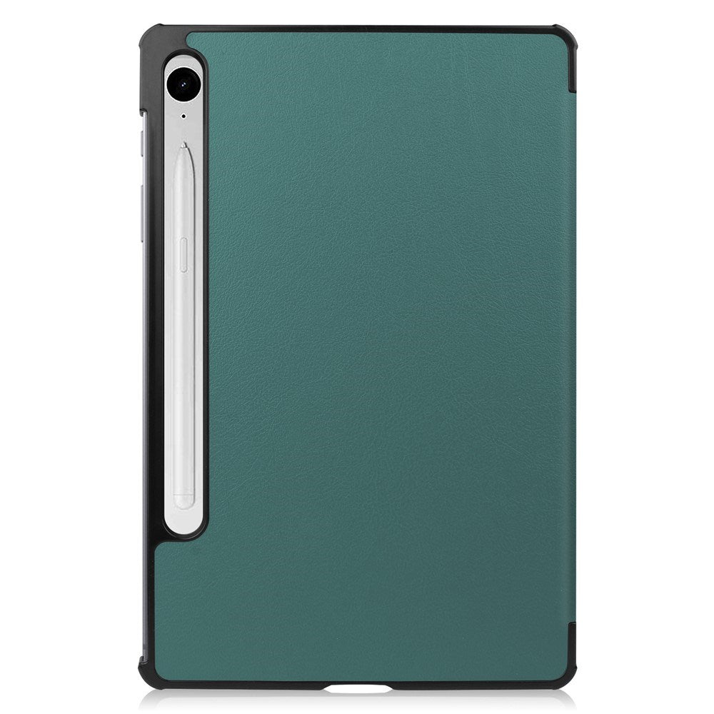 EIDERWOOD Samsung Galaxy Tab S11 / S10 Lite Tri-Fold Kunstlæder Flip Cover - Grøn