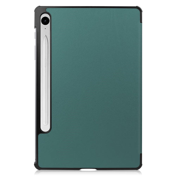 EIDERWOOD Samsung Galaxy Tab S11 / S10 Lite Tri-Fold Kunstlæder Flip Cover - Grøn