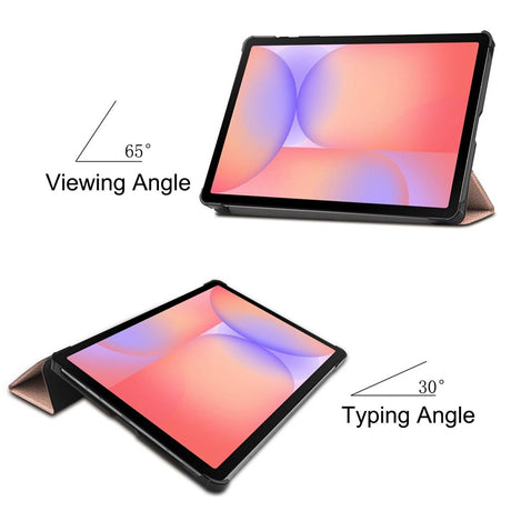 EIDERWOOD Samsung Galaxy Tab S11 / S10 Lite Tri-Fold Kunstlæder Flip Cover - Rose Gold