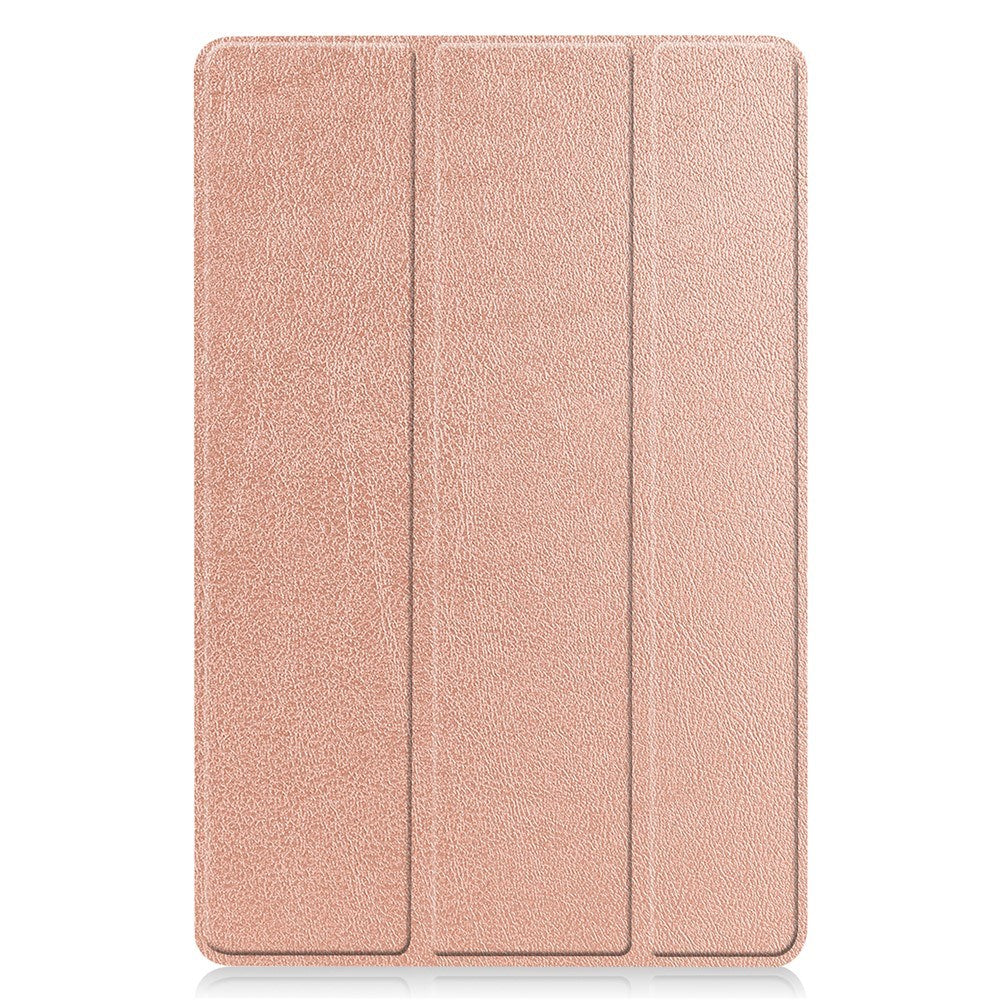 EIDERWOOD Samsung Galaxy Tab S11 / S10 Lite Tri-Fold Kunstlæder Flip Cover - Rose Gold