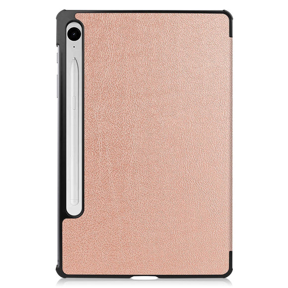 EIDERWOOD Samsung Galaxy Tab S11 / S10 Lite Tri-Fold Kunstlæder Flip Cover - Rose Gold