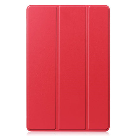 EIDERWOOD Samsung Galaxy Tab S11 / S10 Lite Tri-Fold Kunstlæder Flip Cover - Rød
