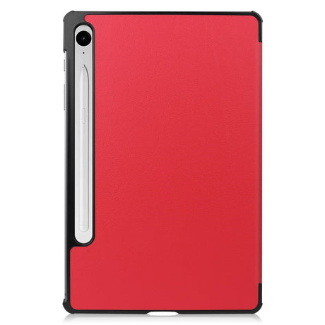 EIDERWOOD Samsung Galaxy Tab S11 / S10 Lite Tri-Fold Kunstlæder Flip Cover - Rød