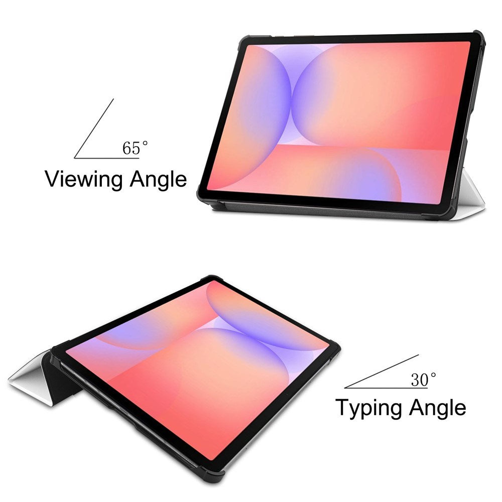EIDERWOOD Samsung Galaxy Tab S11 / S10 Lite Tri-Fold Kunstlæder Flip Cover - Hvid