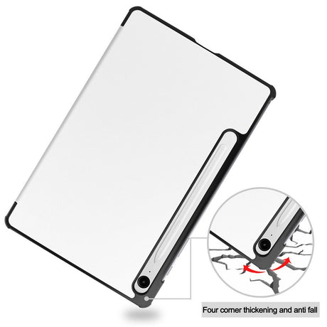 EIDERWOOD Samsung Galaxy Tab S11 / S10 Lite Tri-Fold Kunstlæder Flip Cover - Hvid