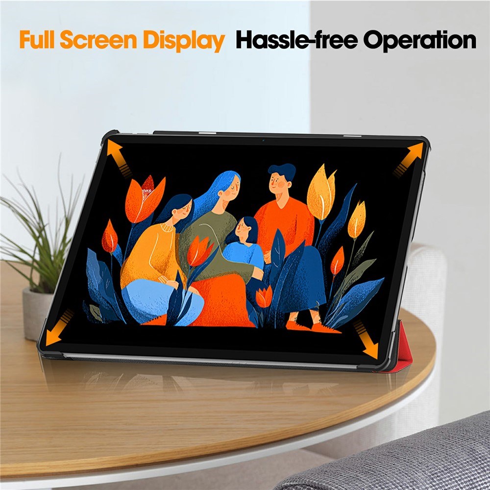 Lenovo Idea Tab Plus 12.1" EIDERWOOD Kunstlæder Flipcover m. Ståfunktion - Rød