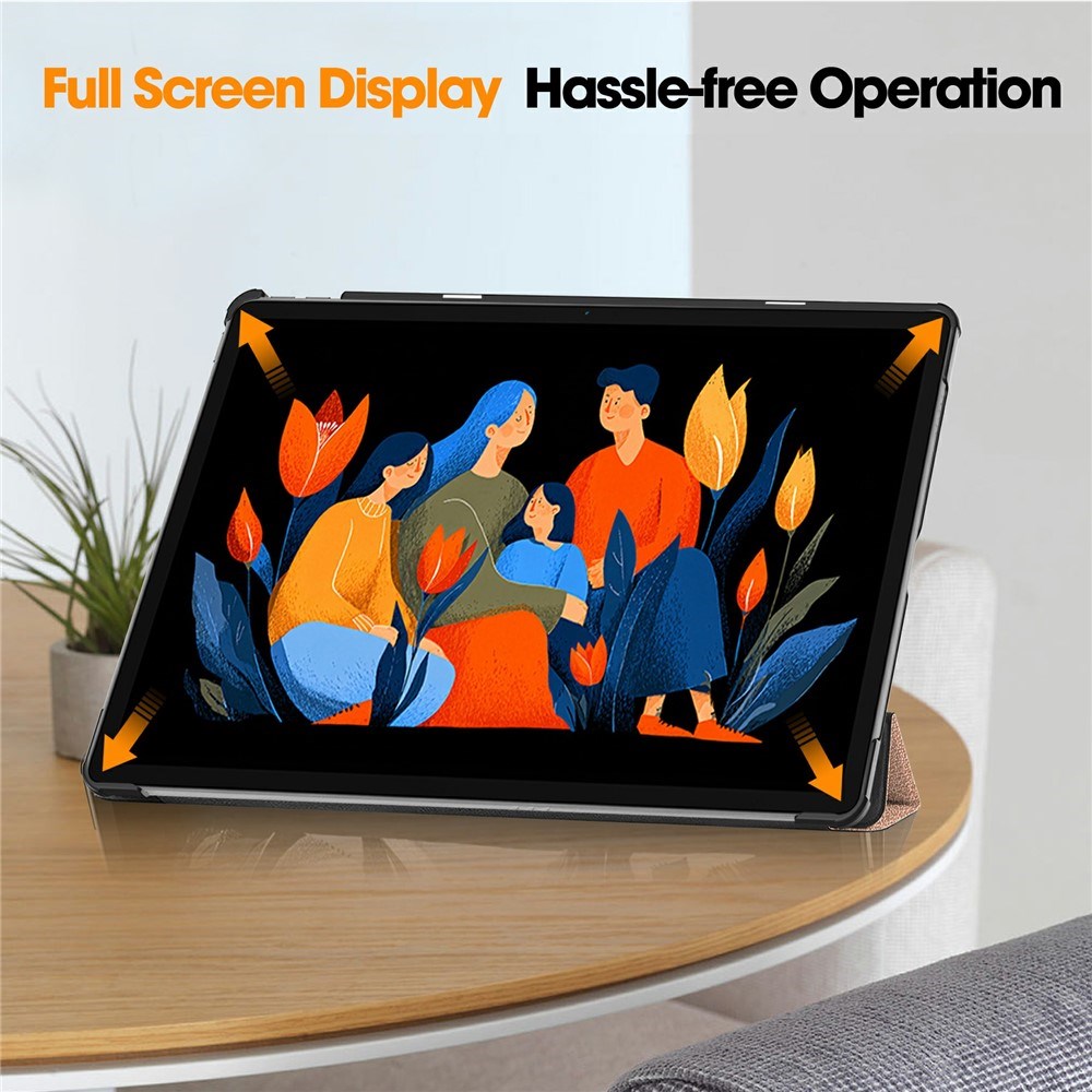 Lenovo Idea Tab Plus 12.1" EIDERWOOD Kunstlæder Flipcover m. Ståfunktion - Rose Gold