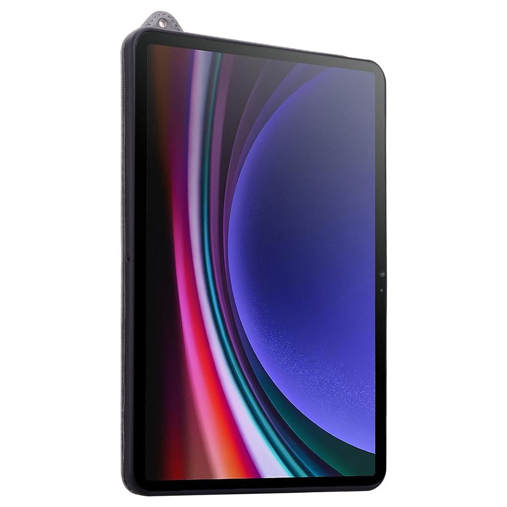 EIDERWOOD Samsung Galaxy Tab S11 Ultra Hårdt Plastik Kunstlæderbelagt Cover m. Håndtag - Grå
