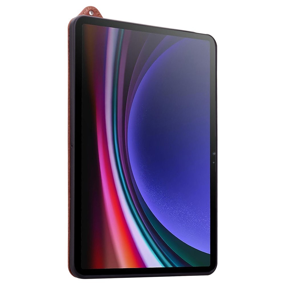 EIDERWOOD Samsung Galaxy Tab S11 Ultra Hårdt Plastik Kunstlæderbelagt Cover m. Håndtag - Brun
