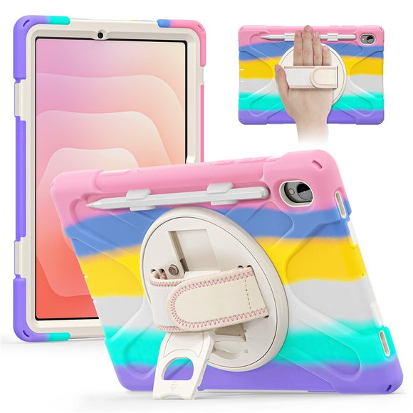 EIDERWOOD Samsung Galaxy Tab S11 Stødabsorberende Cover m. 360 Grader Roterbar Kickstand & Velcrostrop - Multi