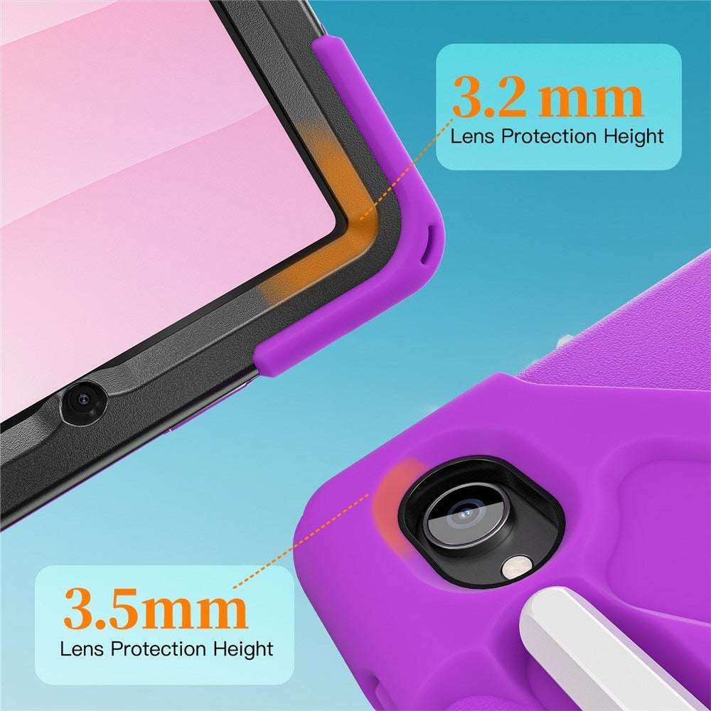 EIDERWOOD Samsung Galaxy Tab S11 Stødabsorberende Cover m. 360 Grader Roterbar Kickstand & Velcrostrop - Lilla