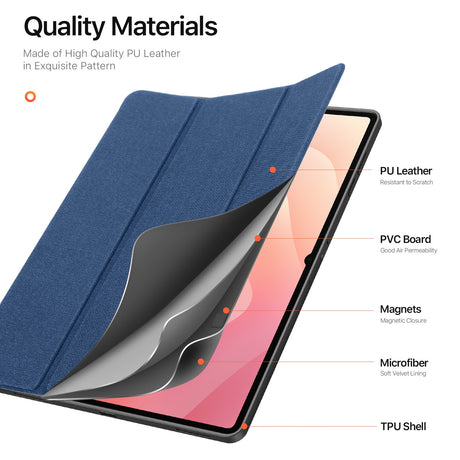 Samsung Galaxy Tab S11 Ultra DUX DUCIS DOMO Series Cover m. Pen Holder - Blå