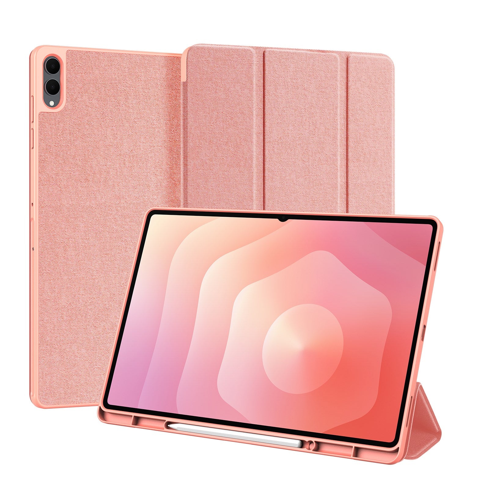 Samsung Galaxy Tab S11 Ultra DUX DUCIS DOMO Series Cover m. Pen Holder - Lyserød