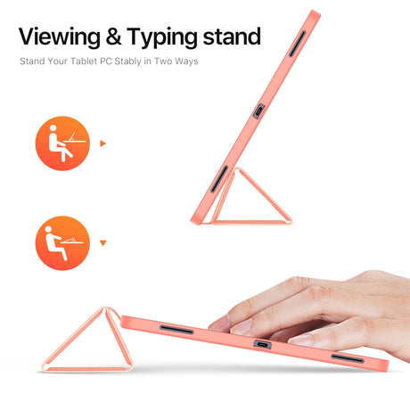 Samsung Galaxy Tab S11 Ultra DUX DUCIS DOMO Series Cover m. Pen Holder - Lyserød