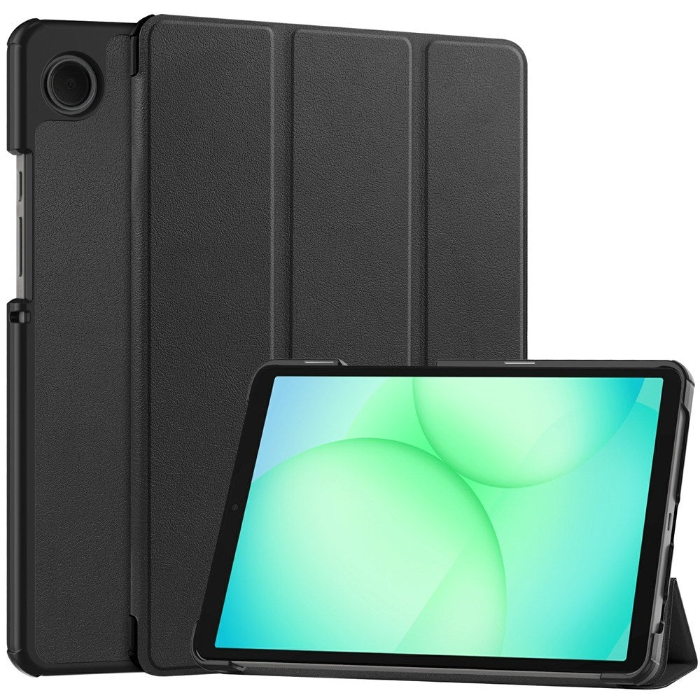 Samsung Galaxy Tab A11 EIDERWOOD Læder Cover m. Ståfunktion - Sort