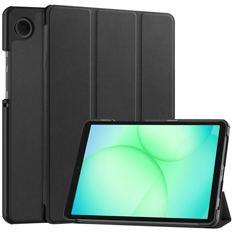 Samsung Galaxy Tab A11 EIDERWOOD Læder Cover m. Ståfunktion - Sort