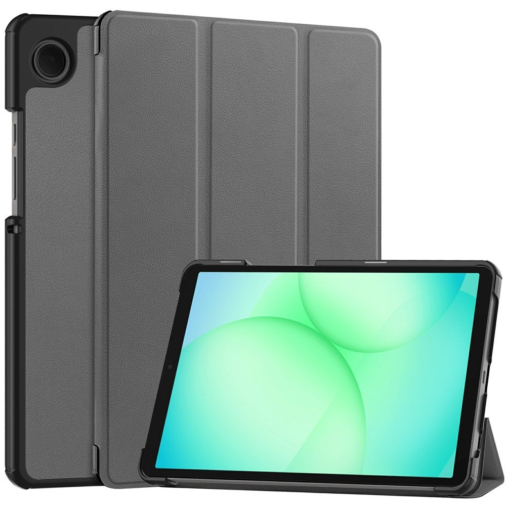 Samsung Galaxy Tab A11 EIDERWOOD Læder Cover m. Ståfunktion - Grå