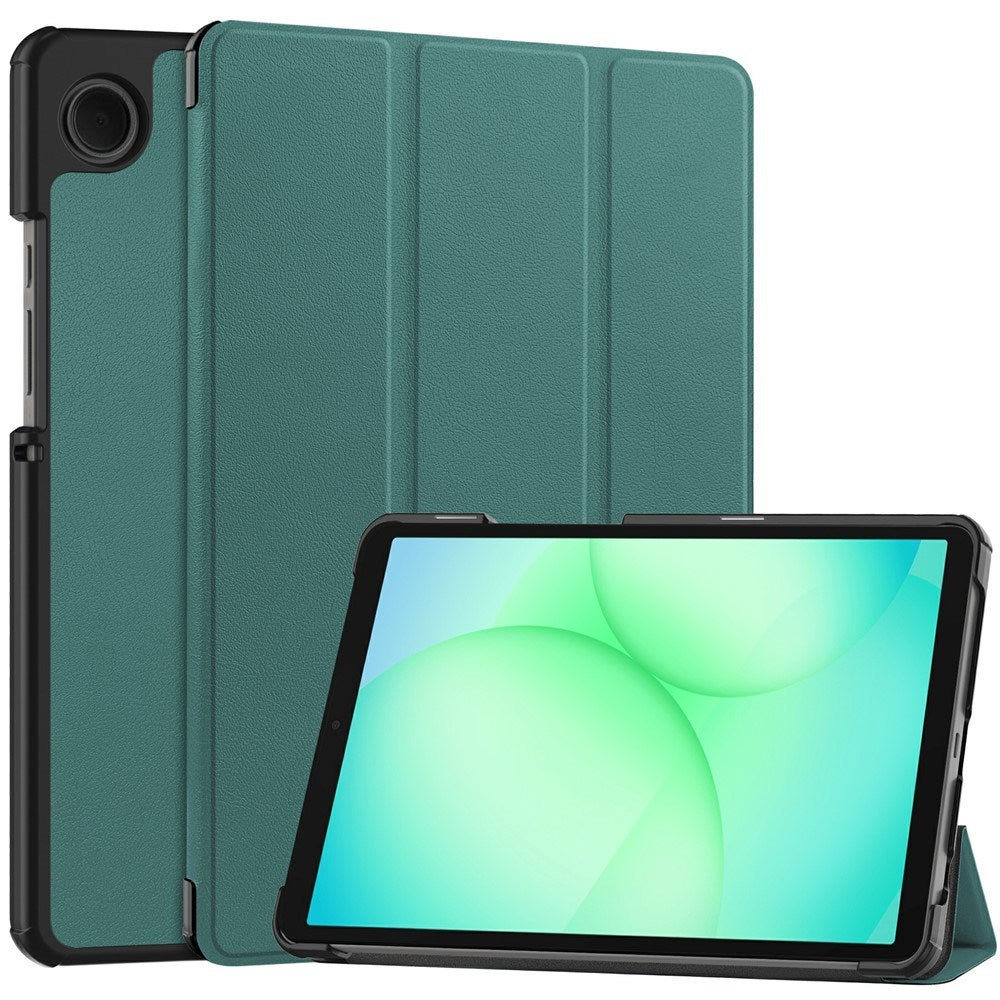 Samsung Galaxy Tab A11 EIDERWOOD Læder Cover m. Ståfunktion - Grøn