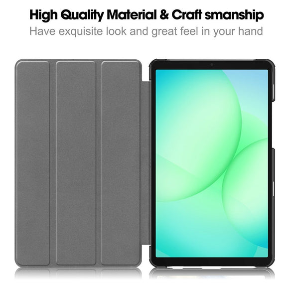 Samsung Galaxy Tab A11 EIDERWOOD Læder Cover m. Ståfunktion - Grøn