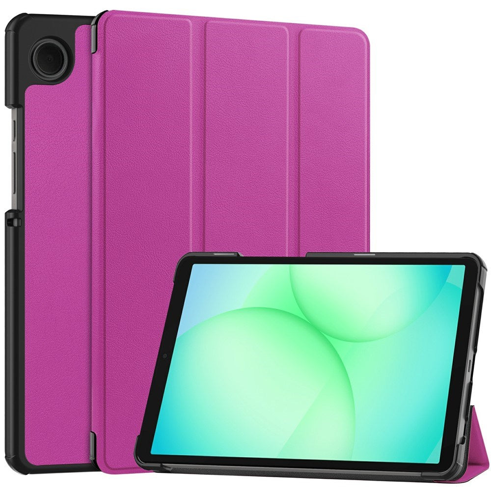 Samsung Galaxy Tab A11 EIDERWOOD Læder Cover m. Ståfunktion - Lilla