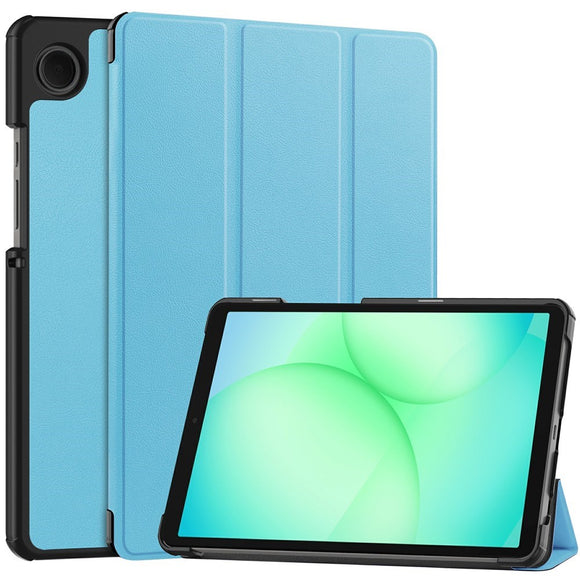 Samsung Galaxy Tab A11 EIDERWOOD Læder Cover m. Ståfunktion - Lyseblå