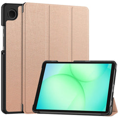 Samsung Galaxy Tab A11 EIDERWOOD Læder Cover m. Ståfunktion - Rose Gold