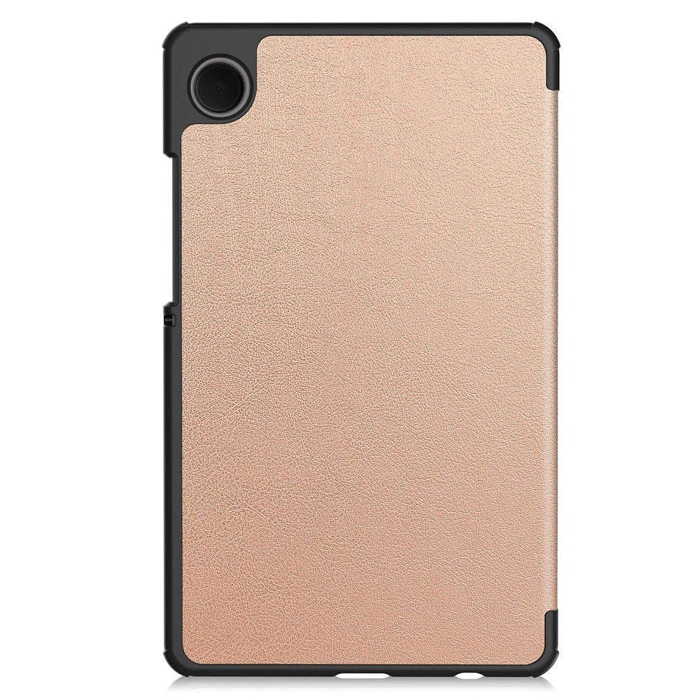 Samsung Galaxy Tab A11 EIDERWOOD Læder Cover m. Ståfunktion - Rose Gold