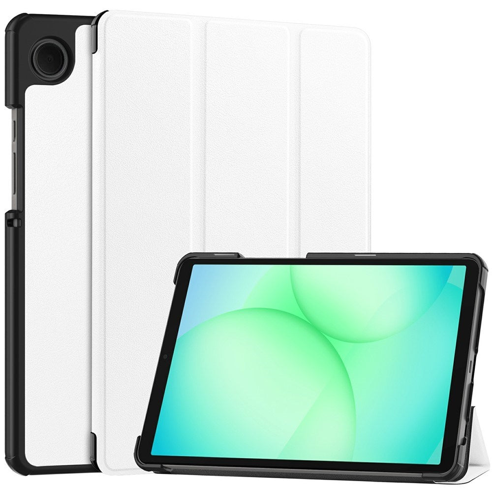 Samsung Galaxy Tab A11 EIDERWOOD Læder Cover m. Ståfunktion - Hvid