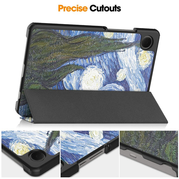 EIDERWOOD Samsung Galaxy Tab A11 Kunstlæder Flip Cover m. Motiv - Nattehimmel
