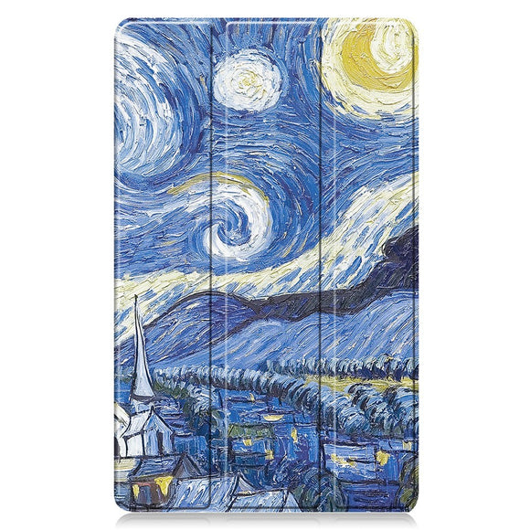 EIDERWOOD Samsung Galaxy Tab A11 Kunstlæder Flip Cover m. Motiv - Nattehimmel