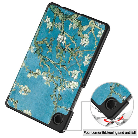 EIDERWOOD Samsung Galaxy Tab A11 Kunstlæder Flip Cover m. Motiv - Blomster