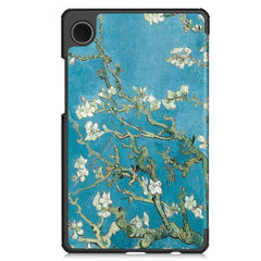 EIDERWOOD Samsung Galaxy Tab A11 Kunstlæder Flip Cover m. Motiv - Blomster