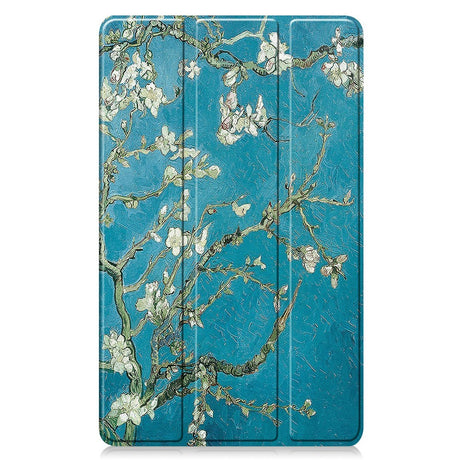EIDERWOOD Samsung Galaxy Tab A11 Kunstlæder Flip Cover m. Motiv - Blomster