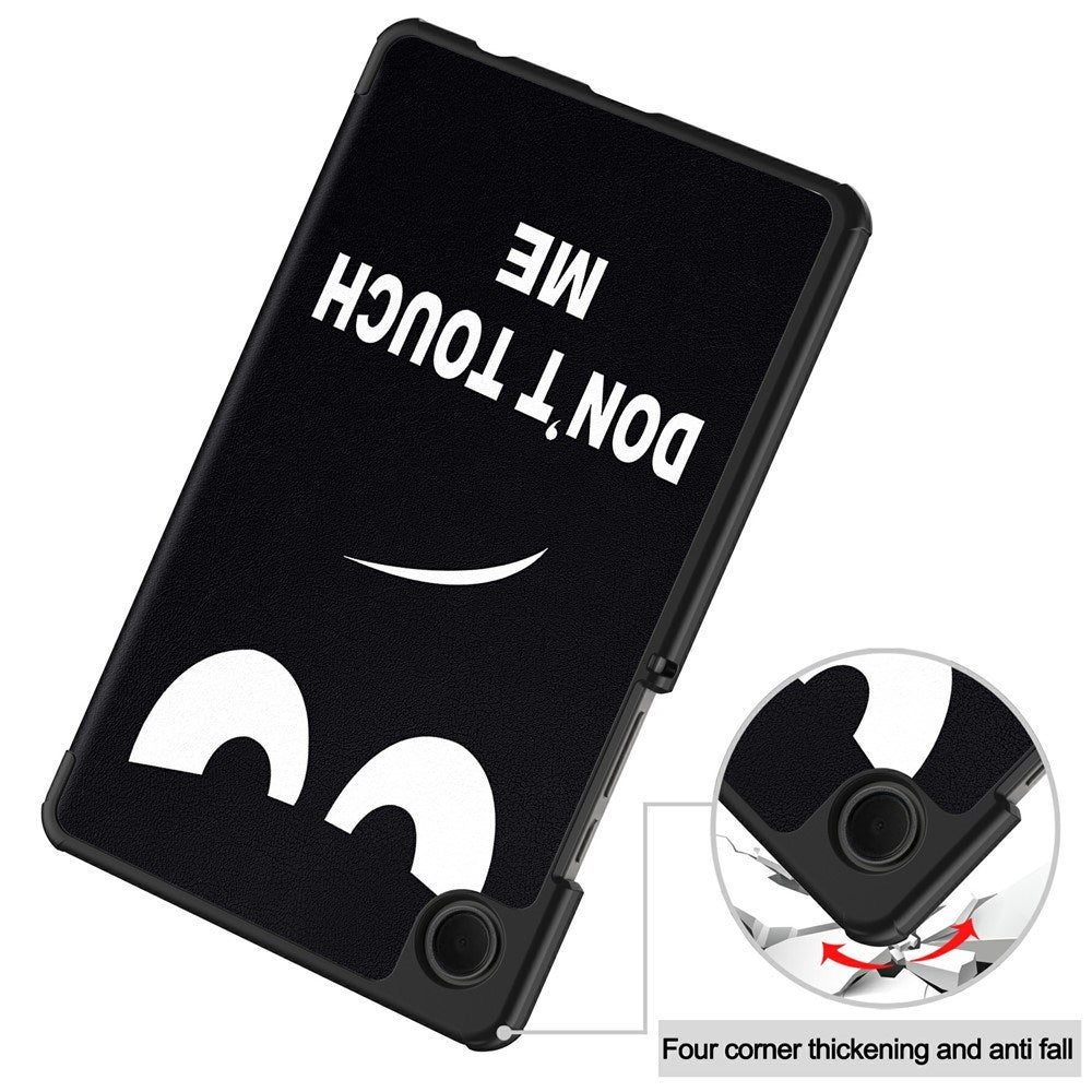 EIDERWOOD Samsung Galaxy Tab A11 Kunstlæder Flip Cover m. Motiv - "Don't Touch Me"