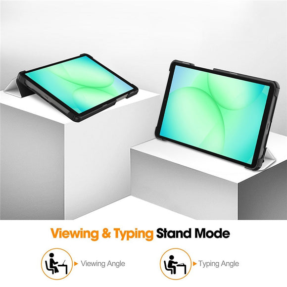 EIDERWOOD Samsung Galaxy Tab A11 Kunstlæder Flip Cover m. Motiv - Sovende Kat