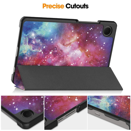 EIDERWOOD Samsung Galaxy Tab A11 Kunstlæder Flip Cover m. Motiv - Galakse