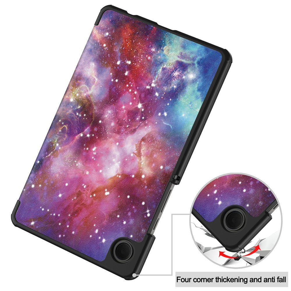 EIDERWOOD Samsung Galaxy Tab A11 Kunstlæder Flip Cover m. Motiv - Galakse
