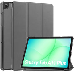 Samsung Galaxy Tab A11+ (Plus) EIDERWOOD Kunstlæder Flip Cover m. Ståfunktion - Grå