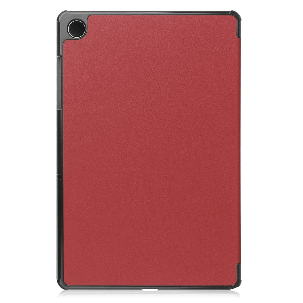 Samsung Galaxy Tab A11+ (Plus) EIDERWOOD Kunstlæder Flip Cover m. Ståfunktion - Vinrød