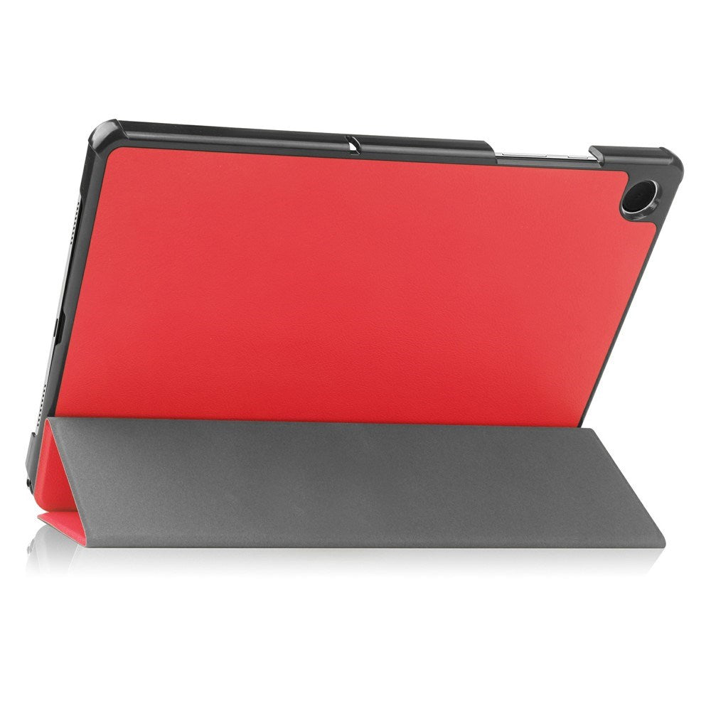 Samsung Galaxy Tab A11+ (Plus) EIDERWOOD Kunstlæder Flip Cover m. Ståfunktion - Rød