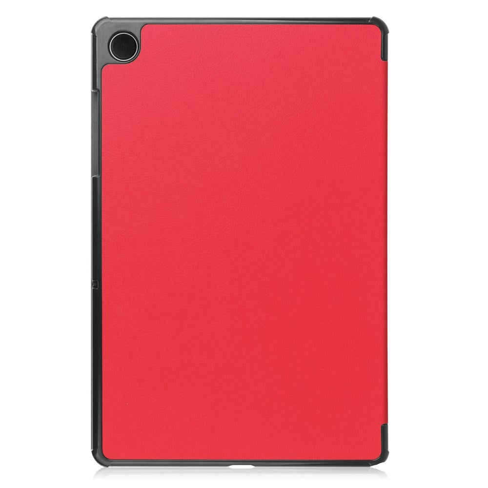 Samsung Galaxy Tab A11+ (Plus) EIDERWOOD Kunstlæder Flip Cover m. Ståfunktion - Rød